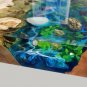 Custom river epoxy table l EPOXY DINING TABLE l Natural Wood Walnuts Table Decor