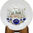 7" Marble Dish Plate Decorative Hallway Area Taj Mahal Inlay Art Christmas Gifts 7" Marble Dish Plate Decorative Hallway Area Taj Mahal Inlay Art Christmas Gifts