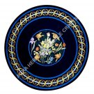 36" Round Marble Black Dining Table Top Inlay Marquetry Art Hallway Decor H5145A 36" Round Marble Black Dining Table Top Inlay Marquetry Art Hallway Decor H5145A