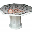 36" White Marble Dining Center Table Top With 24"x15" Stand Furniture Decor E564 36" White Marble Dining Center Table Top With 24"x15" Stand Furniture Decor E564