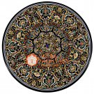 Marble Center Outdoor Dining Table Top Stunning Collectible Inlay Design E1598