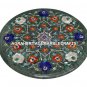 12"x12" Marble Coffee Table Top Precioius Pietra Dura Inlay Floral Decor H1448
