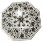 18" Marble Center Coffee Bedroom Table Top Pauashell Inlay Kitchen Decor E33