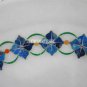 9" Marble Round Dish Plate Marquetry Lapis Inlay Floral Art Beautiful Decor Gift