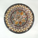 24" Coffee Marble Top Custom Table Pietra Dura Inlay Art Occasional Gift H5142