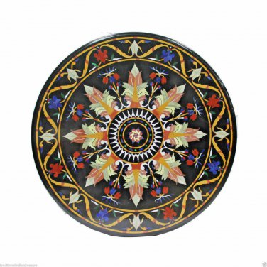 24" Marble Table Handmade Quality Mosaic Inlaid Decorative Pietra Dura Home Arts