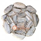 24" Stone Marble Agate Bedroom Side Table Top Handmade Inlay Mosaic Decor E1219
