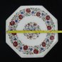 14" Marble Top Coffee Table Peacock Inlay Pietra Dura Handmade Hallway Decor