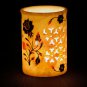 White Marble Handmade Pen Holder Collectible Lapis Inlaid Marquetry lattice Arts