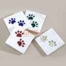 Luxury Marble Inlay Coasters Set 4 Pieccs Plate Dog Foot Art New Home Gifts Deco