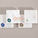 White Coasters Set Handmade Natural Marble Inlay Art Drink Coaster Table Decor White Coasters Set Handmade Natural Marble Inlay Art Drink Coaster Table Decor