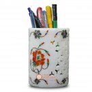 Marble Decorative Handmade Pen Storage Holder Carnelian Marquetry Lattice Arts Marble Decorative Handmade Pen Storage Holder Carnelian Marquetry Lattice Arts