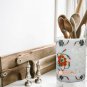 Marble Decorative Handmade Pen Storage Holder Carnelian Marquetry Lattice Arts