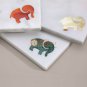 Luxury Marble Bar Coasters 4 Piece Plate Handmade Inlay Elephant Gemstone Art