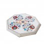 Marble Top Kitchen Table Carnelian Semi Precious Floral Art Corridor Decor Gifts