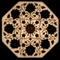 12"x12" Marble White Decorative Wall tile Inlay Black z Floral Design Home Decor