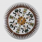 24" White Marble Coffee Hallway Table Top Inlay Marquetry Kitchen Decor H5164 24" White Marble Coffee Hallway Table Top Inlay Marquetry Kitchen Decor H5164