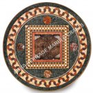 24" Black Marble Round Coffee Garden Table Top Inlay Arts Decor Furniture H5049 24" Black Marble Round Coffee Garden Table Top Inlay Arts Decor Furniture H5049