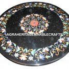 Marble Black Coffee Table Top Inlaid Floral Marquetry Mosaic Hallway Decor H2886 Marble Black Coffee Table Top Inlaid Floral Marquetry Mosaic Hallway Decor H2886