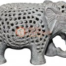 5" Marble Handmade Trunk Up Elephant Statue Best Home Decorative Veterans Gifts