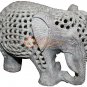 5" Marble Handmade Trunk Up Elephant Statue Best Home Decorative Veterans Gifts