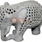 5" Marble Handmade Trunk Up Elephant Statue Best Home Decorative Veterans Gifts