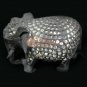 5" Marble Handmade Trunk Up Elephant Statue Best Home Decorative Veterans Gifts