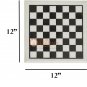 White Marble Chess Set With Chess Pieces King Handmade Mosaic Stone Art Decor