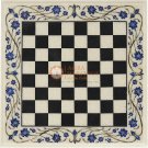 Marble White Chess Set Board Lapis Inlaid Marquetry Floral Design Handmade Chess Marble White Chess Set Board Lapis Inlaid Marquetry Floral Design Handmade Chess