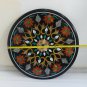 24" Black Marble Coffee Kitchen Table Top Marquetry Inlay Handicraft Patio Decor