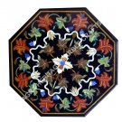 24" Marble Coffee Bedroom End Table Top Handicraft Inlay Floral Patio Decor E485