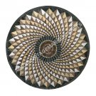 36" Marble Round Coffee Center Table Top Mosaic Inlay Cubes Furniture Decor E592