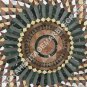 36" Marble Round Coffee Center Table Top Mosaic Inlay Cubes Furniture Decor E592
