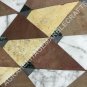 36" Marble Round Coffee Center Table Top Mosaic Inlay Cubes Furniture Decor E592