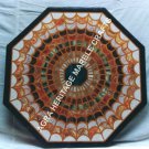24" White Marble Coffee Hallway Table Top Inlay Unique Arts Bedroom Decor H3383