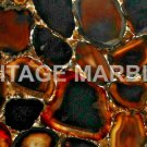 4'x2' Buy Marble Top Dining Table Online Black Agate Stone Baklit Art Decor E275