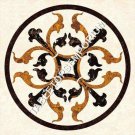 24" Marble Coffee Center Table Top Handmade Inlay Outdoor Garden Decor H4927