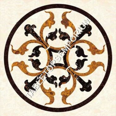24" Marble Coffee Center Table Top Handmade Inlay Outdoor Garden Decor H4927