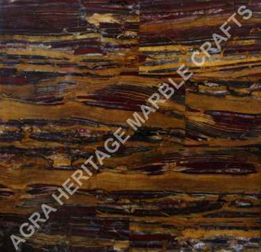 24" Side Marble Online Coffee Office Table Top Banded Jasper Inlay Decor E246
