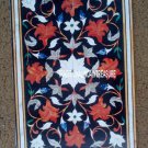 30"x48" Black Marble Side Dining Dinner Table Top Marquetry Inlay Hallway Decor