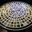 30" Marble Bedroom Center Table Top Multi Mosaic Inlay Furniture Decor H4707A