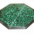 24" Marble Coffee Table With Black Top Malachite Inlay Outdoor Home Decor H3418B 24" Marble Coffee Table With Black Top Malachite Inlay Outdoor Home Decor H3418B
