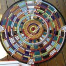 36" Dining Marble Round Table Top Multi Mosaic Inlay Gemstone Patio Decor H3437B