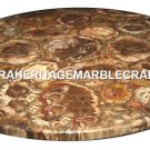 Marble Side Coffee Table Top Pietra Dura Real Tiger eye Stone Center Decor H2493 Marble Side Coffee Table Top Pietra Dura Real Tiger eye Stone Center Decor H2493