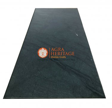 8'x4' Green Marble Dining Hallway Table Top For Occasional Gift Decorative E437