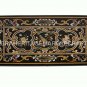 6'x3' Marble Restaurant Table Top With Stand Pietra Dura Inlay Patio Decor E590A