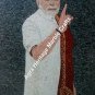 72"x36" Marble Mosaic Table Top Indian Prime Minister Narendra Modi Tapestry Art