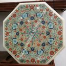 24" Marble Coffee Center Table Top Floral Inlay Collectible Art Home Decor H3432