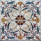 54" White Marble Center Dining Table Top Mosaic Inlay Collectible Work Decor 54" White Marble Center Dining Table Top Mosaic Inlay Collectible Work Decor