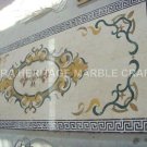 8'x4' White Marble Dining Center Table Top Marquetry Inlay Handmade Decor H5017